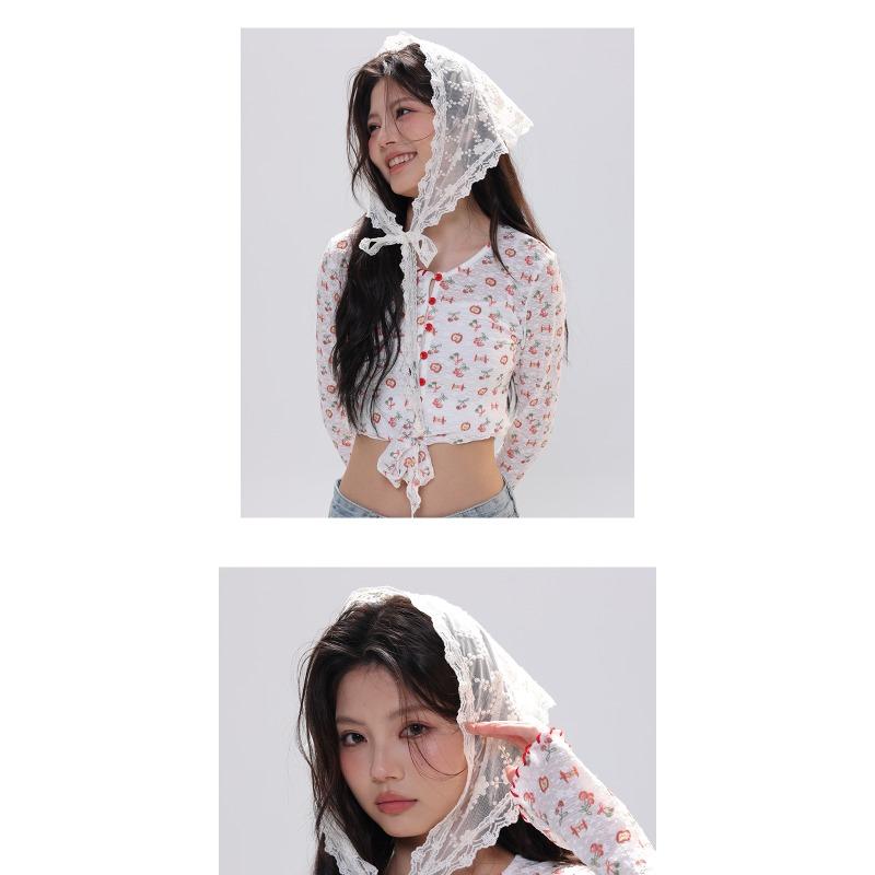 Women S White Lace Tie Triangle Scarf For Jeans Decoration