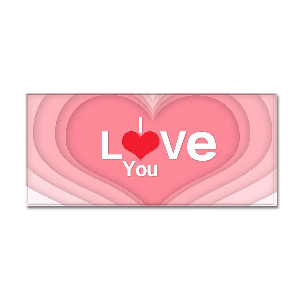 Valentine'S Day Carpet Long Floor Mat Love Theme Doormat