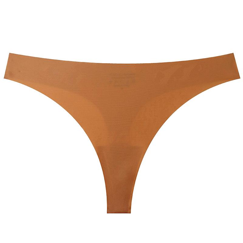 Damen Frühling und Sommer Sport Eis Seide Atmungsaktiv Schnelltrocknend Ohne Abdrücke Baumwollzwickel Tanga Unterwäsche