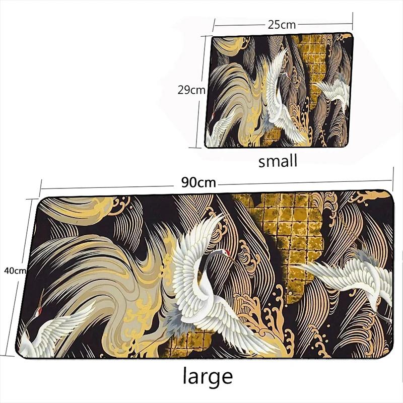 Japanese Style Desktop Mat XXL Large Office Keyboard Mouse Mat Art Mouse Pad Carpets Rugs Mouse Gamer Mousepad for Laptop