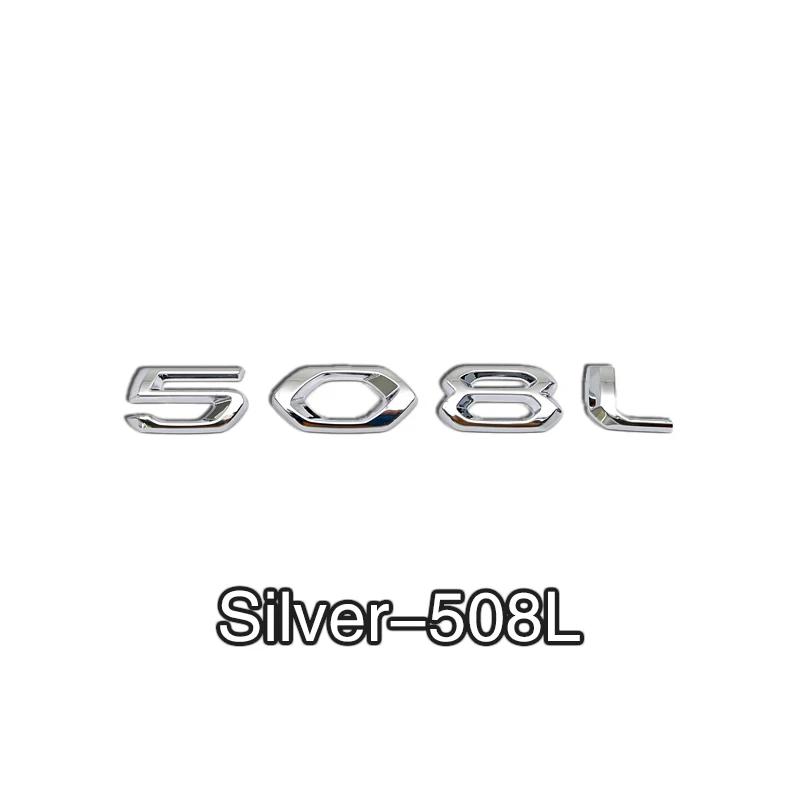 2026 Adesivo Auto Caldo 1 PZ Adesivo Auto in ABS Alta Qualità Stemmino Logo Bagagliaio Adesivo Numero per Peugeot 3008 4008 4008 5008 508L Acc
