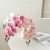 Bionic Phalaenopsis Floral Arrangement: Realistic Fake Flower Decor for Living Room or Dining Table.