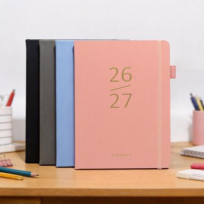 2027 Cross-Border A5 Leather Strap Planner: Hardcover Weekly Calendar & Diary