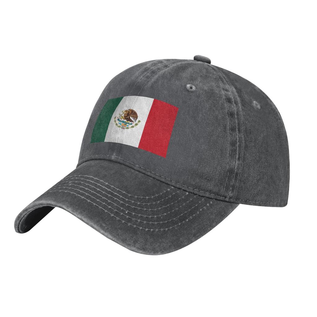 Mexiko Flagge Mexikanisch Patriotisch Herren Damen Baseballkappen Distressed Gewaschene Kappen Hut Vintage Outdoor Workouts Verstellbare Passform Sonnenkappe