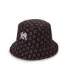 ROLLINGROLLEYE Waterproof Bucket Hat Black Pink Logo Pattern