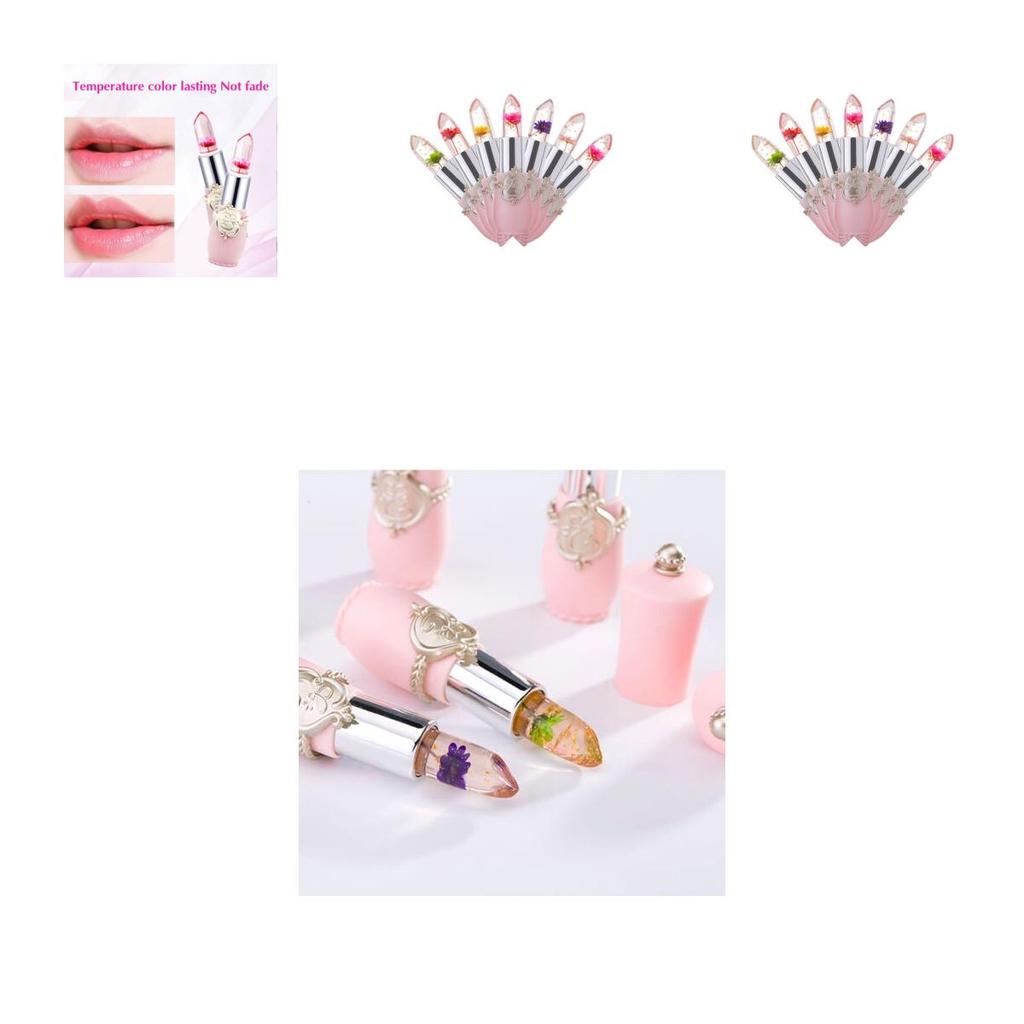 Premium Quality Flower Lipstick With Long-lasting Color-changing Magic Jelly Formula