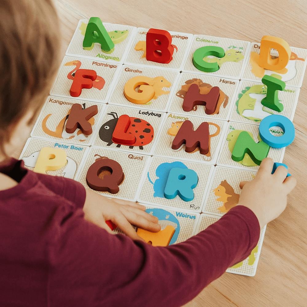 26 English Letters English Alphabet Puzzle Game Alphabet Puzzle Matching Board  Children Kids Boys