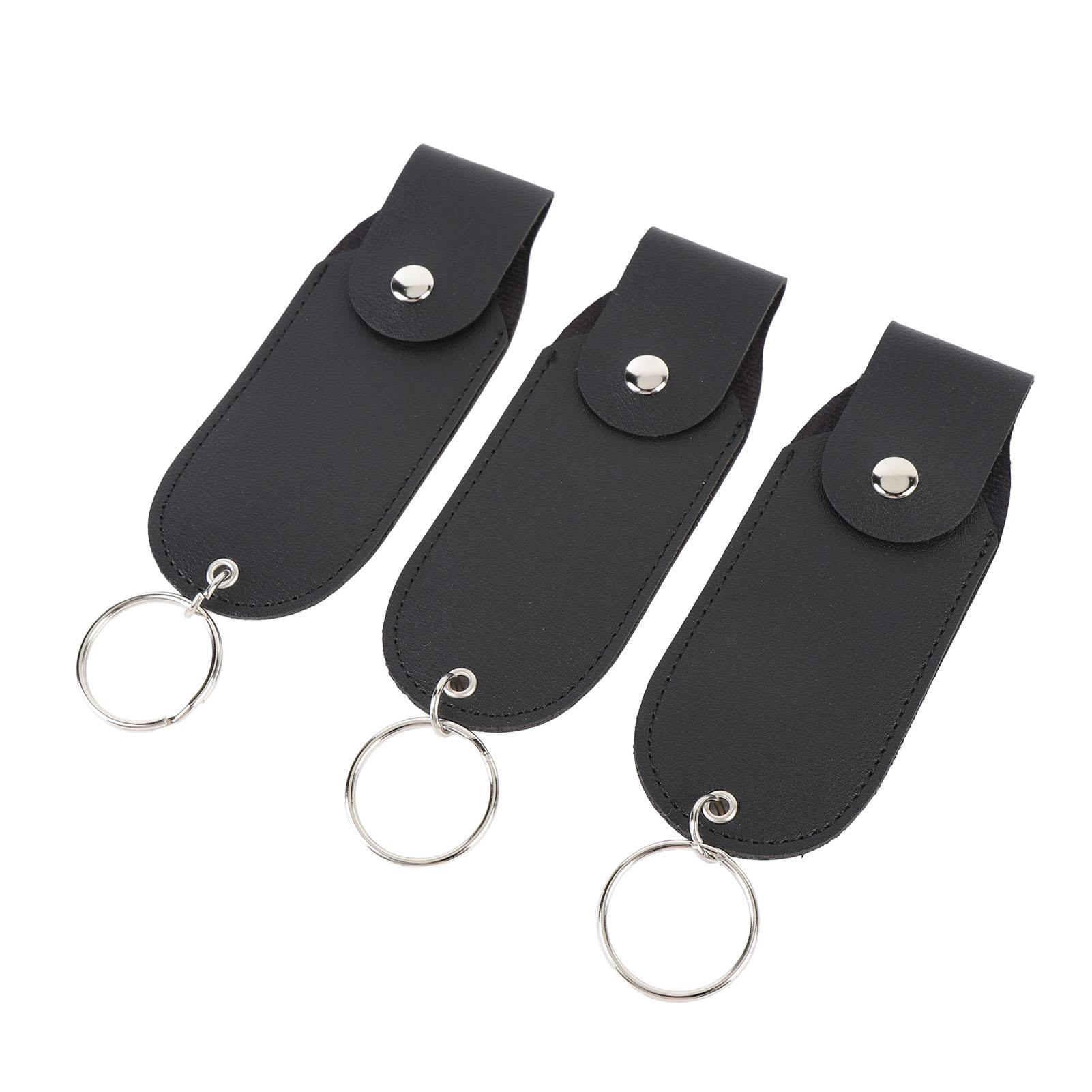 

3 шт. держатель для помады брелок из искусственной кожи портативный держатель для помады чехол для бальзама для губ на каждый день