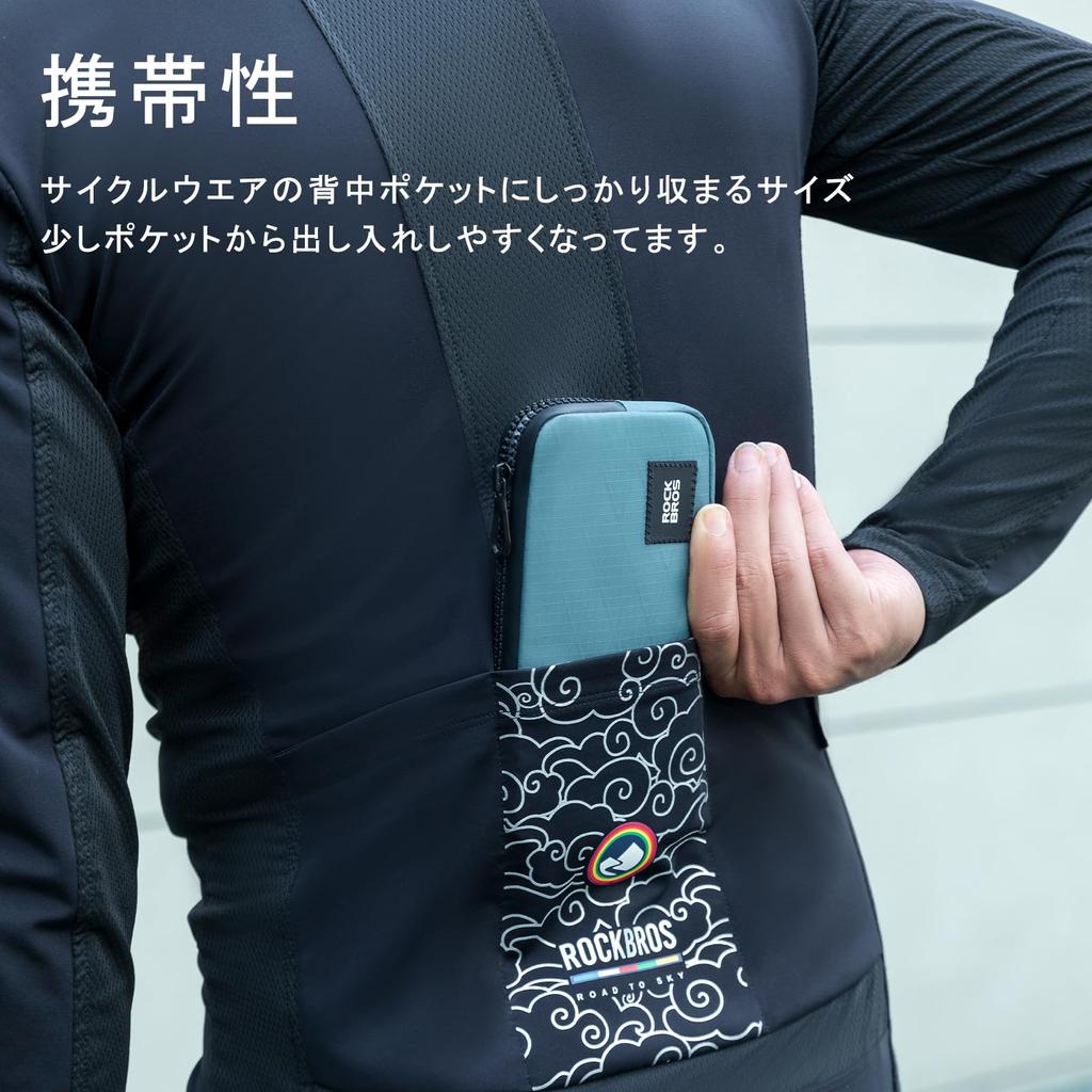 ROCKBROS Coin Purse Long Wallet with Zipper Wallet with Large Lightweight Available in 6 Colors for Men and Women Closure, Kids' L-Shaped Zipper,