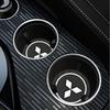 Porte-gobelet d'intérieur de voiture Tapis antidérapant Sous-verres Pour Mitsubishi Lancer Outlander Pajero ASX EX L200 Colt Accessoires Auto