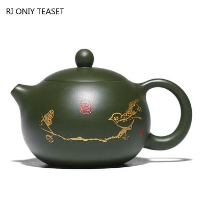 210ml Yixing Purple Clay Teapots Master Handmade Xishi Tea Pot Beauty Tea Infuser Kettle Chinese Authentic Zisha Tea Set Gifts