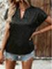 2024 Summer Women's Leopard Jacquard Casual Short Sleeve Top