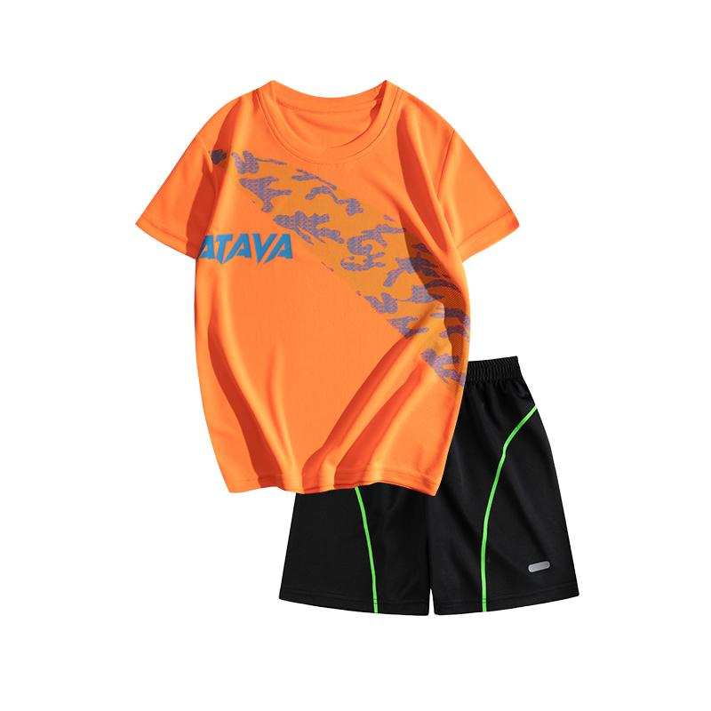 Boys' Sports Suit Summer Kids Running Clothes Sets Boys Football Jersey Short Sleeve Children Sports Training Uniforms Soccer Jerseys 2-piece Set