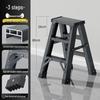 Heavy-Duty Aluminum Folding Ladder: Indoor/Outdoor Telescopic, Double-Sided, Portable.