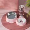 Stainless Steel Cat Bowl Large Capacity Pet Feeding Bowl Automatic Water Storage Bowl Home Pet Shop Supplies