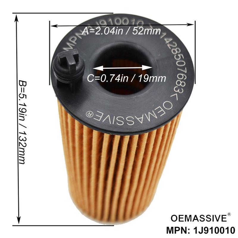 QTY 3, Oil Filters 11428507683 For BMW ALPINA D3 740d 114d 116d 125d 325d 330d 335d 525d 530d 535d 640d 730d xDrive MINI R56