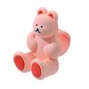 Bear Door Handle Stopper Wall Protector Adhesive-Free Silicone Door Lever Stop Wall Bumper Noise Reduction Home Office Door Anti-collision Pad