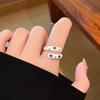 Colorful Enamel Drip Glaze Adjustable Ring - Women's Fashionable, Light Luxury Design for Index Finger