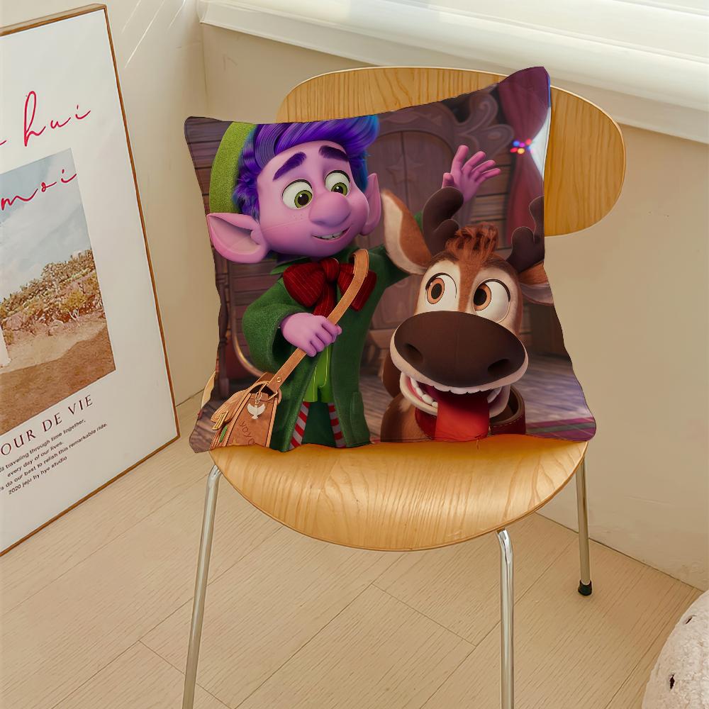 Mission Santa 2025 Cartoon cushion cover Pillow Cover Decoration Room Home Sofa living Office Car Nordic Simplicity