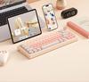 BOW Hangshi GK68 Multicolor Mechanical Keyboard, Stylish Design for Women, Compatible with Office and Laptop Use