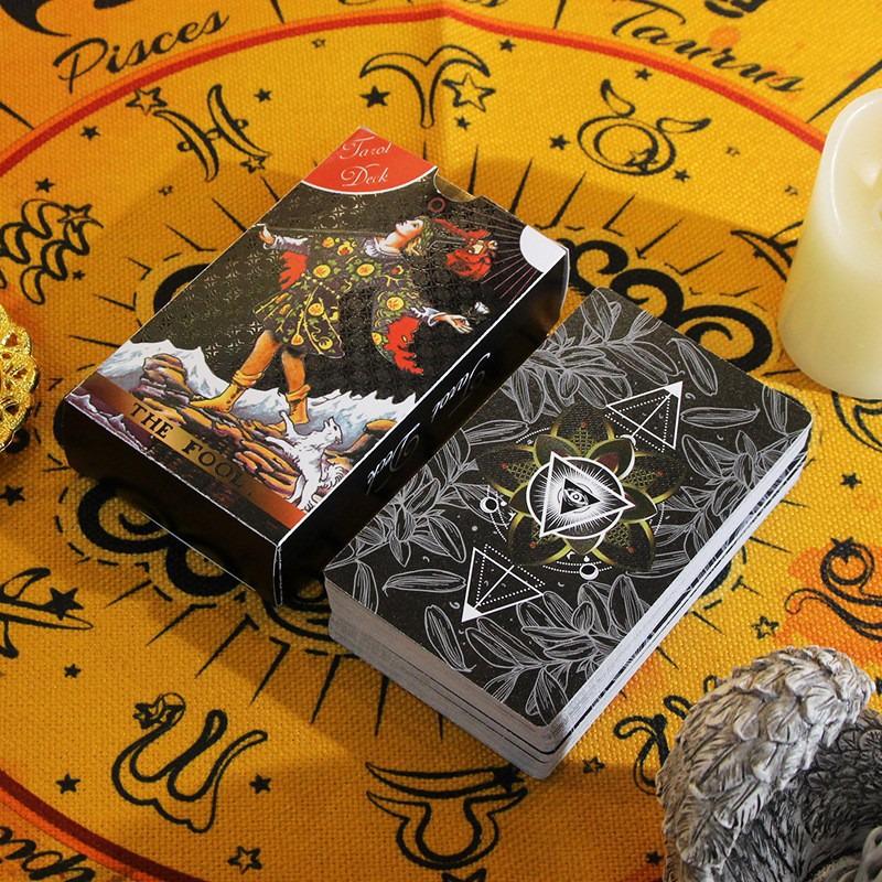 Rider-Waite Tarot Deck: Beginner-Friendly, Hot Stamped, Waterproof PVC Cards for Card Games.