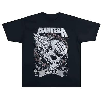 Summer Pantera Riptide Metal Heavy Metal Band Men's and Women's Short Sleeve Fashion Versatile Trend Printed T-Shirt