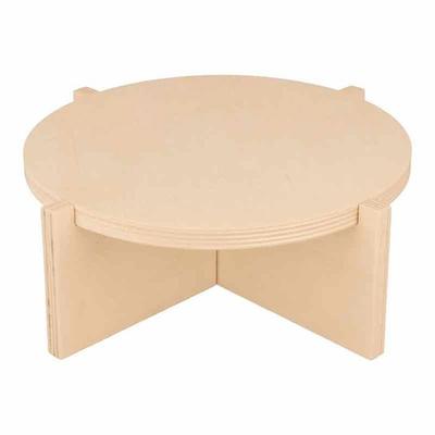 Set of 3 Round Wooden Stand Holders