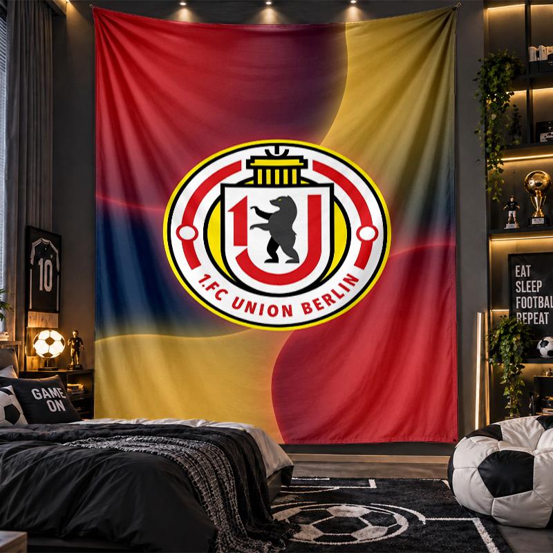 Wall Hanging Tapestry Union Berlin FC Print Cloth for Living Room Bedroom Home Decor