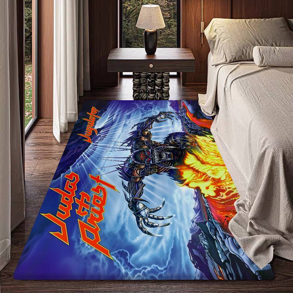 J-Judas P-Priest ROCK BAND Floor Mat Rectangle Anti-slip Home Soft Badmat Front Door Indoor Outdoor Mat Hotel Decor Mat
