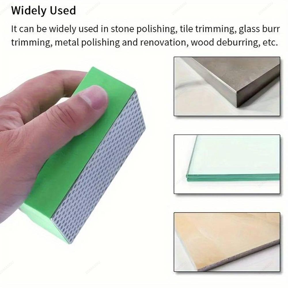 New Diamond Hand Polishing Pads Glass Tile Abrasive Grinding Block Pad Stone Marble Ceramic Sanding Disc Polisher Tools