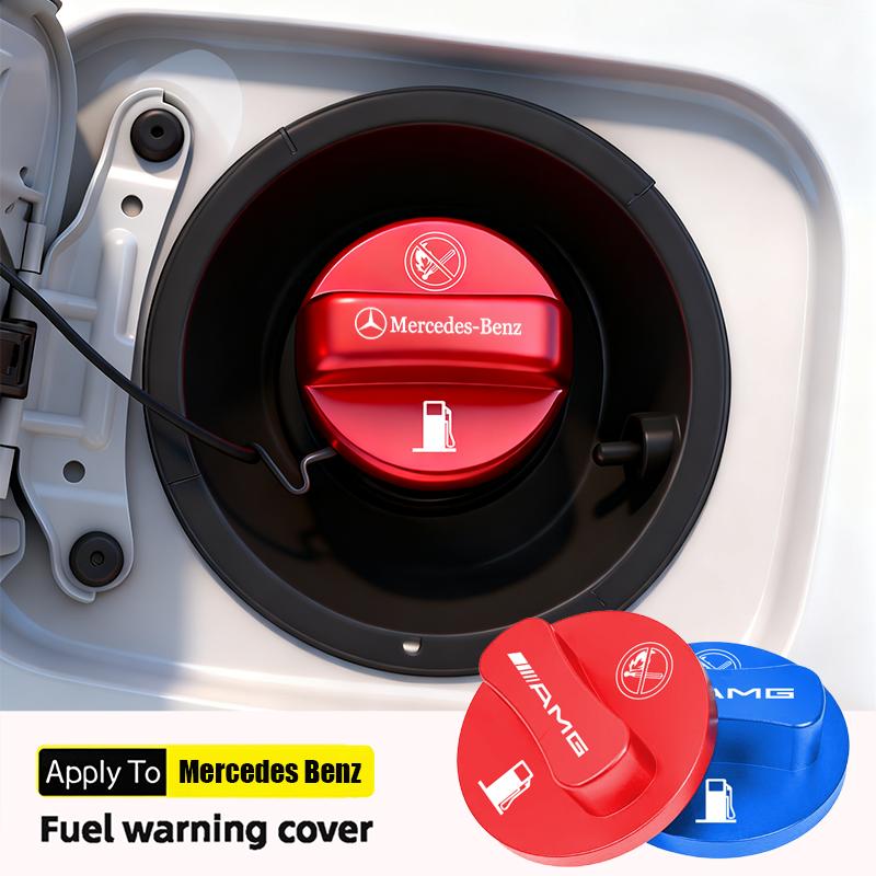 Car Fuel Cap Aluminum Alloy Oil Box Lid Petrol Tank Cover Tire Valve For Mercedes Benz AMG E S C A Class GLE GLS CLA CLE GLC CLS CA1