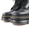 Excellent Dr.Martens Short Boots RIKARD POLISHED SMOOTH 8I 8-hole Black Leather Used