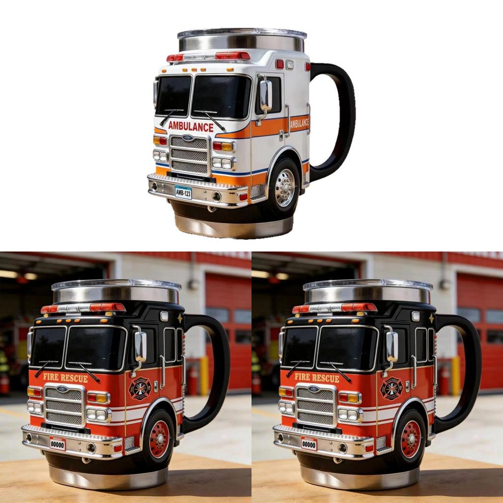 Feuerwehr Harzbecher Mit Kräftigem Design Für Zuhause Büro Und Als Geschenk