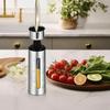 100ML Stainless Steel Oil Bottle Dispenser Barbecue Oil Bottle Squeeze Bottle Seasoning Bottle with Scale for Cooking BBQ Baking