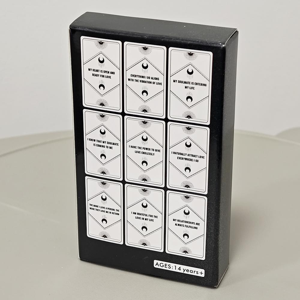 Manifesting Love Affirmation Cards 10.3*6cm - Affirmation Deck To Manifest Your Soulmate & Attract Love 54 Pcs Cards