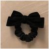 Korean Bow Elastic Hair Bands Simple Hair Ties Women Elegant Barrette Headwear Girl Fashion Hair Accessories Black White New