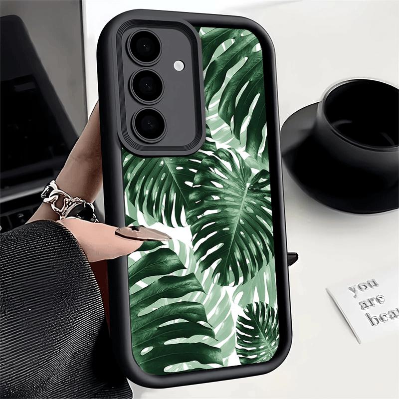 Phone Case for Samsung Galaxy A17 A16 A15 A14 A13 Summer Plants Green Leaf A56 A36 A26 A55 A35 A25 A54 A34 A24 A53 A33 A23 A07 A