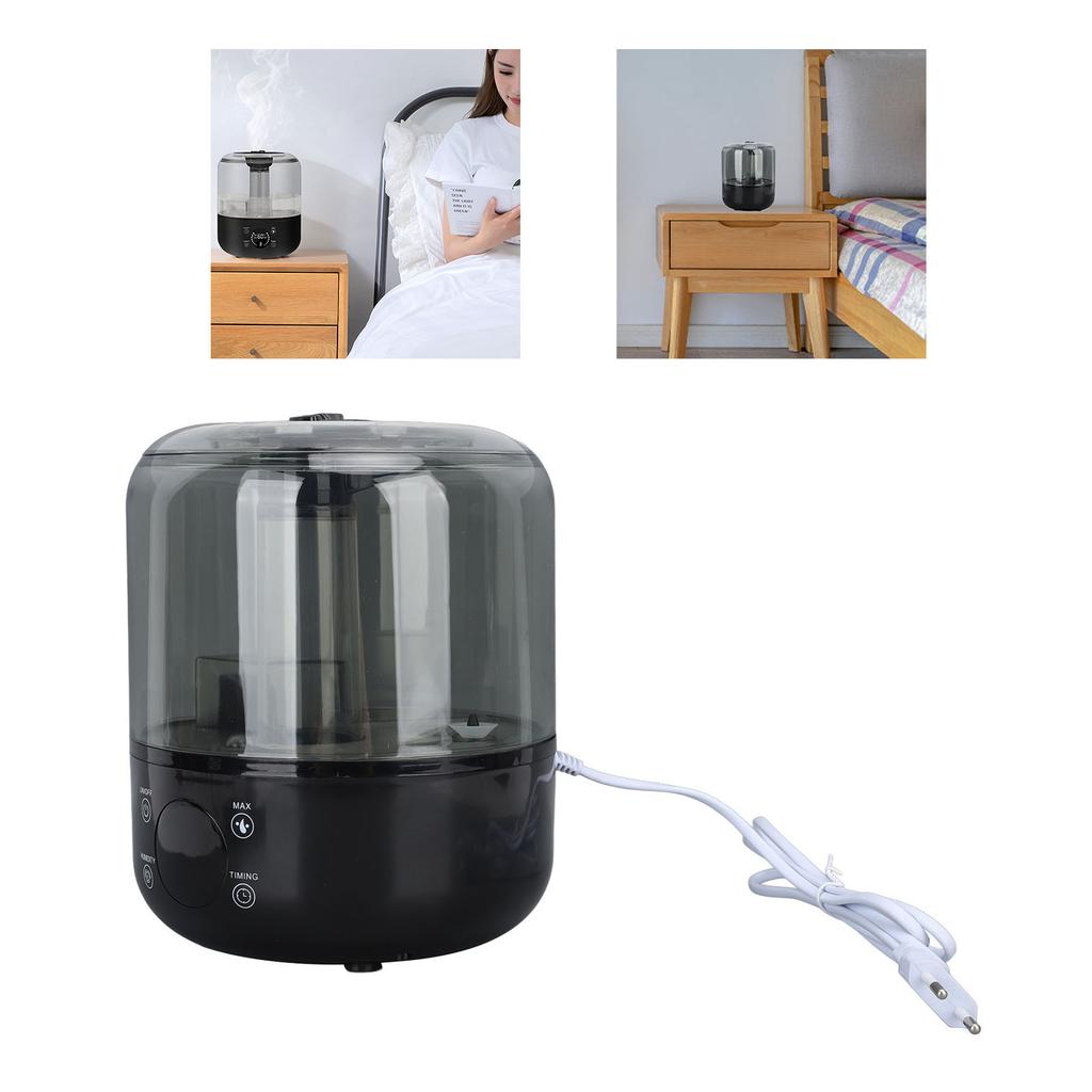 Humidifier Quiet 3L Large Capacity   Double Spray Desktop Humidifier for   Bedroom