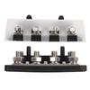Bus Bar Marine RV Battery Terminal Power Distribution Block 2 Row M8 Stud DC12‑48V 150A Black