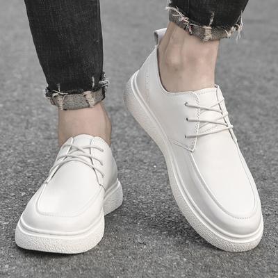 Fashion Genuine Leather Men's Board Shoes Luxury Men's  Lace Up Style Leisure Business Party Outdoor Activity Walking Shoes