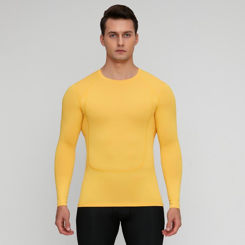 Nové sportovní jóga s dlouhým rukávem rychleschnoucí denní streč zeštíhlující a zeštíhlující běžecký tréninkový top teplá fitness souprava