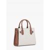 Michael Kors Hamilton Satchel Small Mk Signature 35f1ghms1b150 Vanille