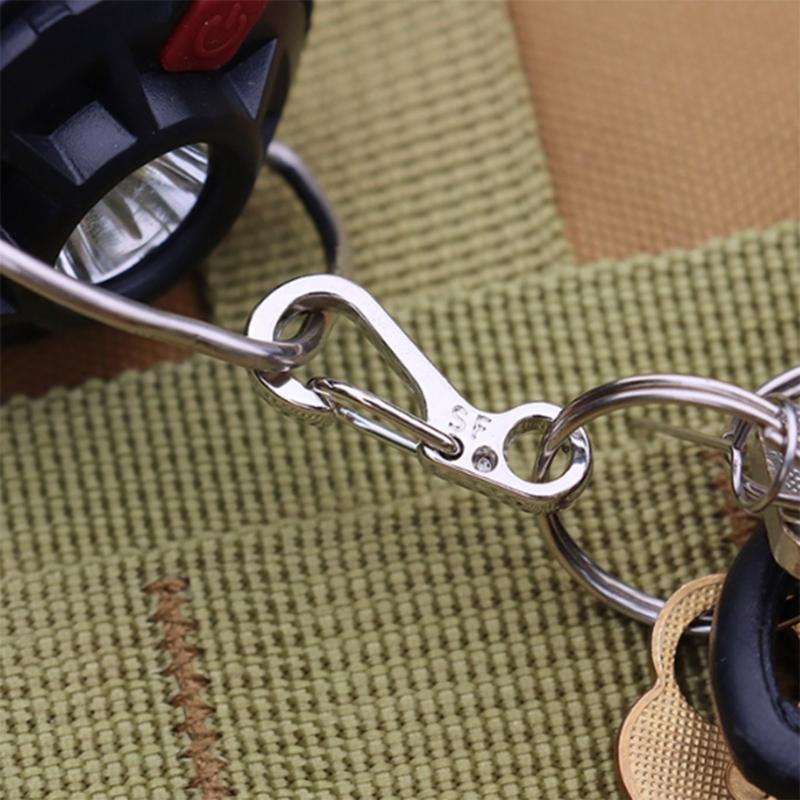 10Pcs Paracord Carabiner Clip Aluminum Alloys Keychain Carabiner Clasp Small Carabiner Clip Spring Snap Keyring Hook