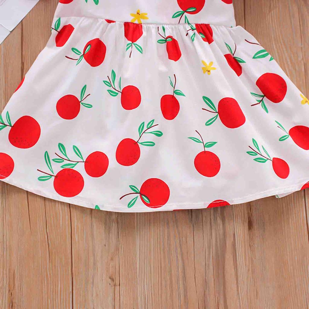 Kleinkind Baby Kinder Mädchen Hosenträger Zitrone Druck Prinzessin Kleid Hut Outfits