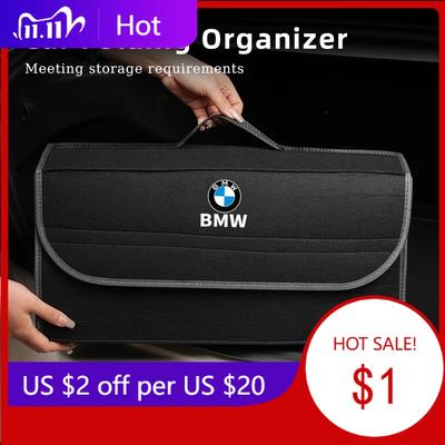 2025 Varm Bilbagasjeromsoppbevaringsboks Sammenleggbar Oppbevaringsryddeorganisatorpose For BMW Performance F30 F20 F10 F40 E92 E91 G20 G30 G05 G0