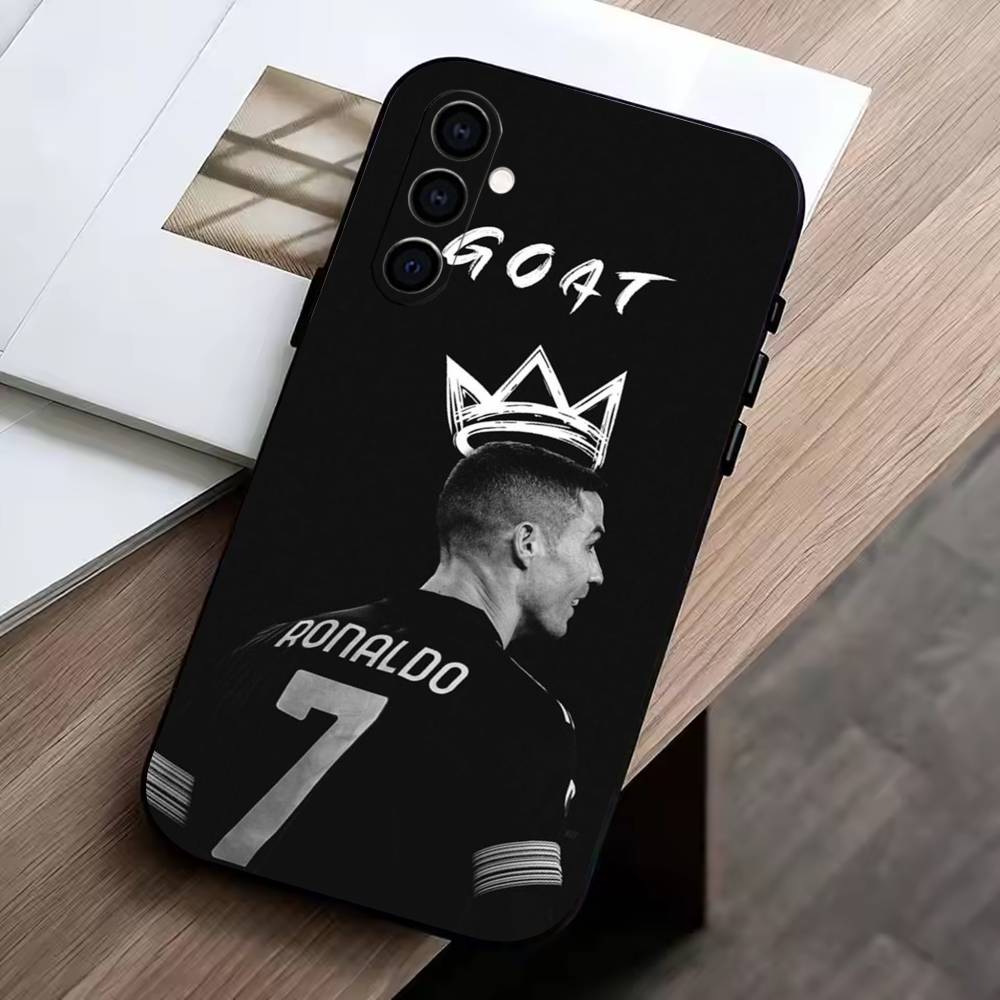 D-Cristiano Ronaldo Phone Case Black Silicone Soft For Samsung Galaxy A73,A72,A71,A70,A53,A52,A51