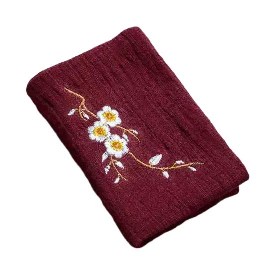 

Привлекательная чайная салфетка, винтажная хорошая водопоглощающая хлопковая ультра-мягкая высококлассная тряпка для чистки ткани, товары для дома вино красного