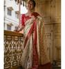 Beautiful Golden Jari with New Design Soft Lichi Silk Saree