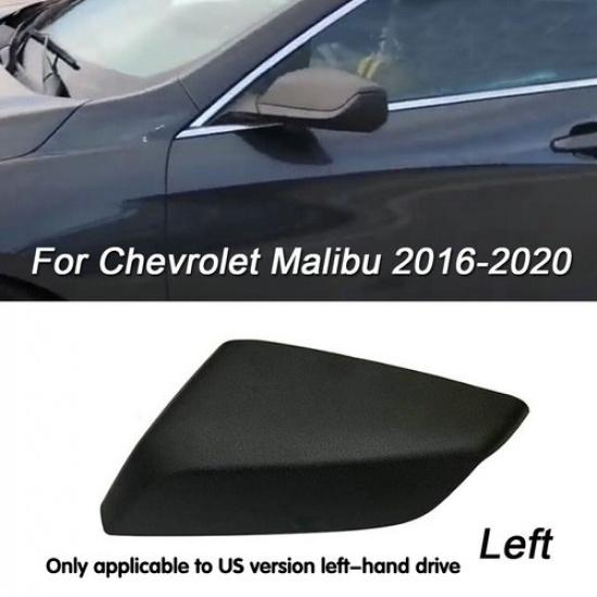 For 2016- Chevrolet Malibu Car Driver Side Left Mirror Cover Cap Matte Black