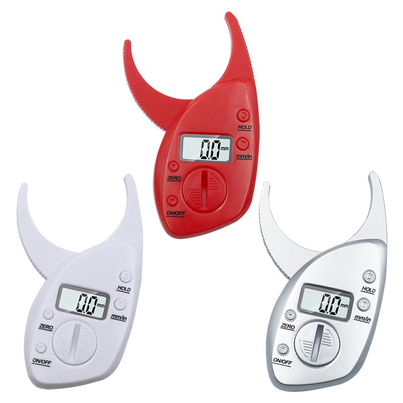 Skin Fat Caliper Portable Lightweight Comfortable Grip Accurate Measurement Digital Fat Caliper